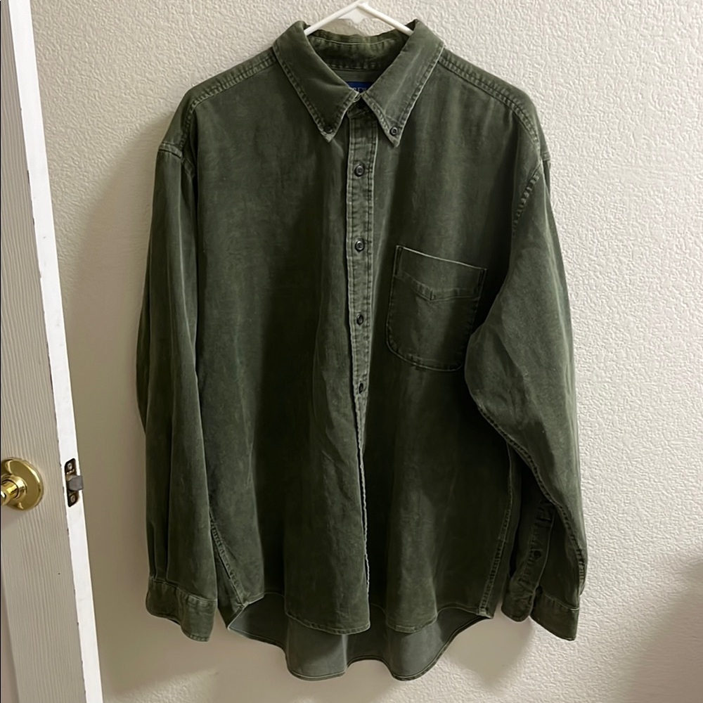 J. Crew Olive Green Casual Button Down Shirt